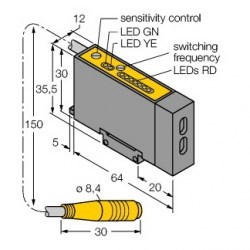 Cảm biến quang Turck D12DAB6FPQ Cảm biến quang Turck D12DAB6FPQ