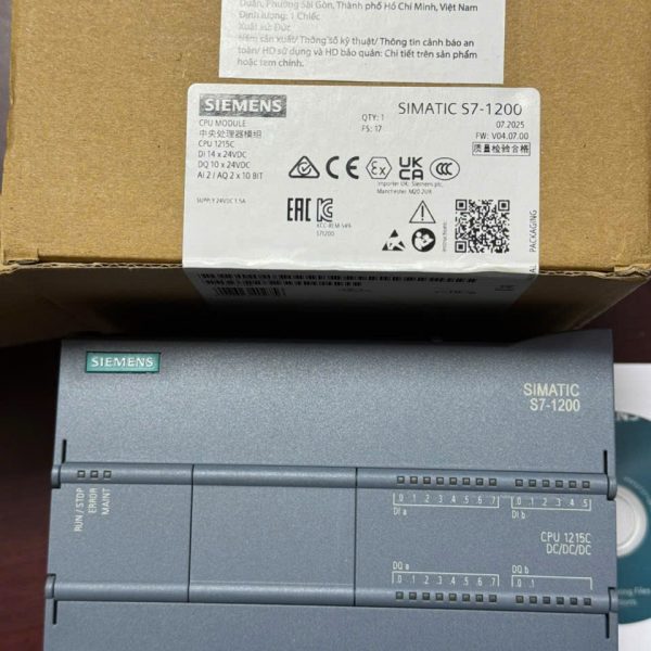 SIEMENS S7-1200 CPU 6ES7215-1AG40-0XB0 SIEMENS S7-1200 CPU 6ES7215-1AG40-0XB0