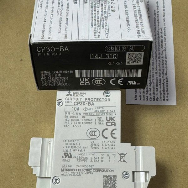 CẦU DAO BẢO VỆ MẠCH CP30-BA 2P 1-M 10A A CẦU DAO BẢO VỆ MẠCH CP30-BA 2P 1-M 10A A